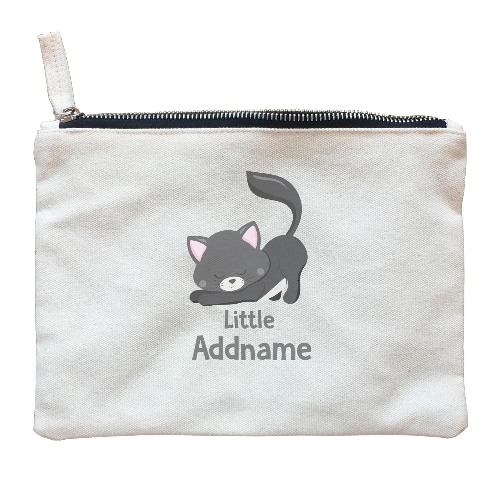 Adorable Cats Black Cat Little Addname Zipper Pouch