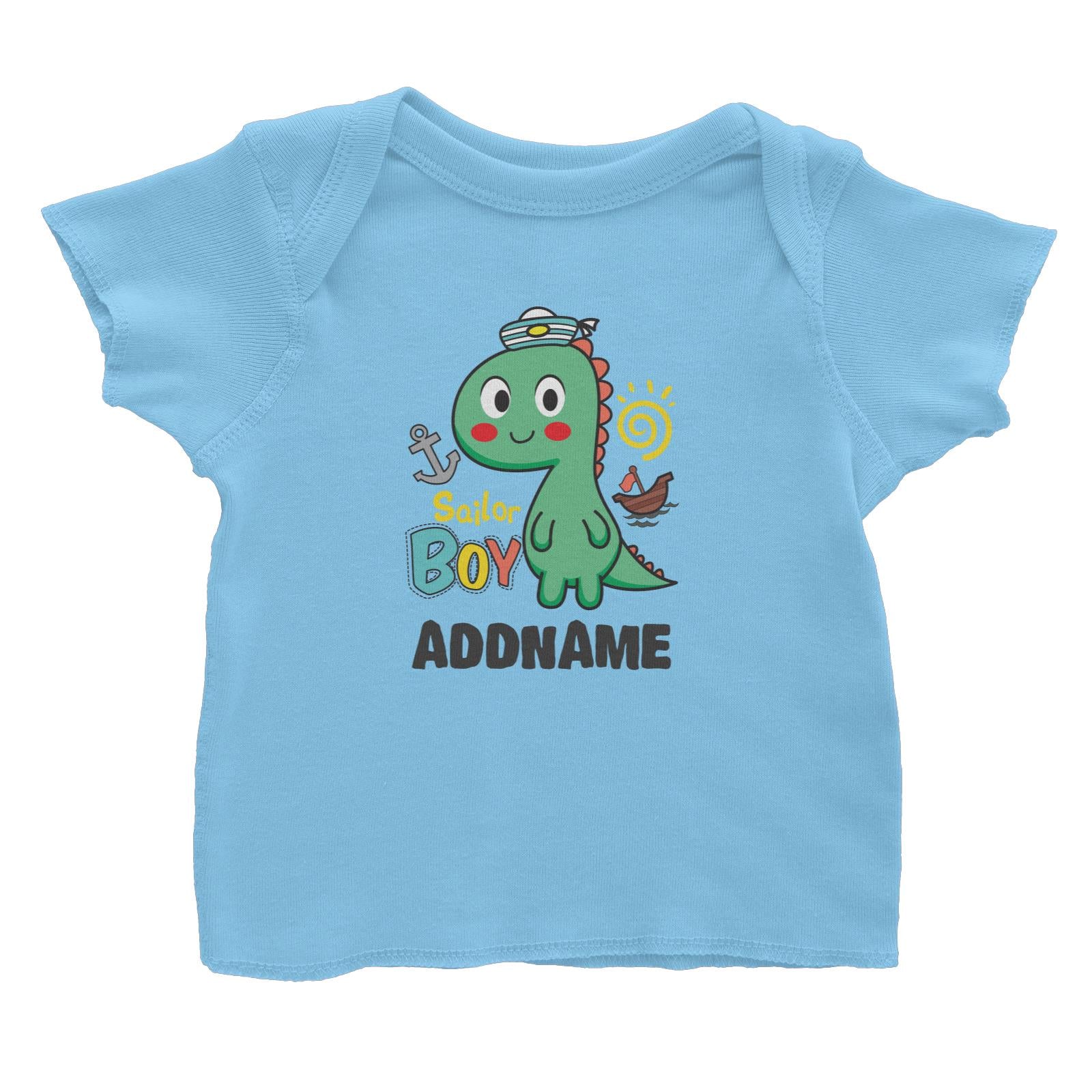 Super Cute Dinosaur Sailor Boy Baby T-Shirt