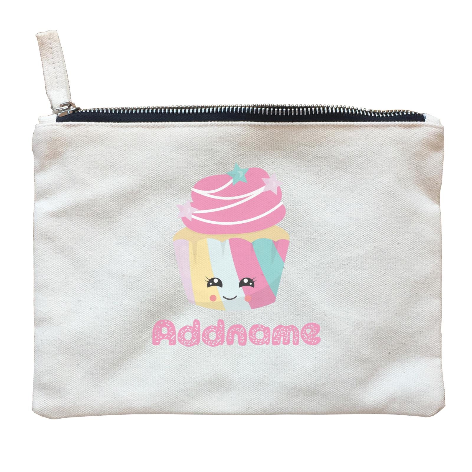 Magical Sweets Pastel Colours Cupcake Addname Zipper Pouch