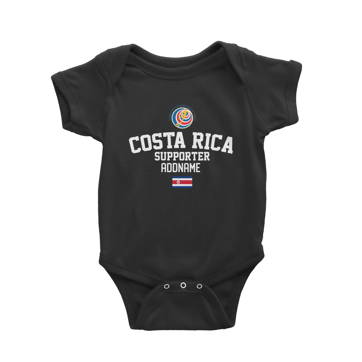Costa Rica Supporter World Cup Addname Baby Romper