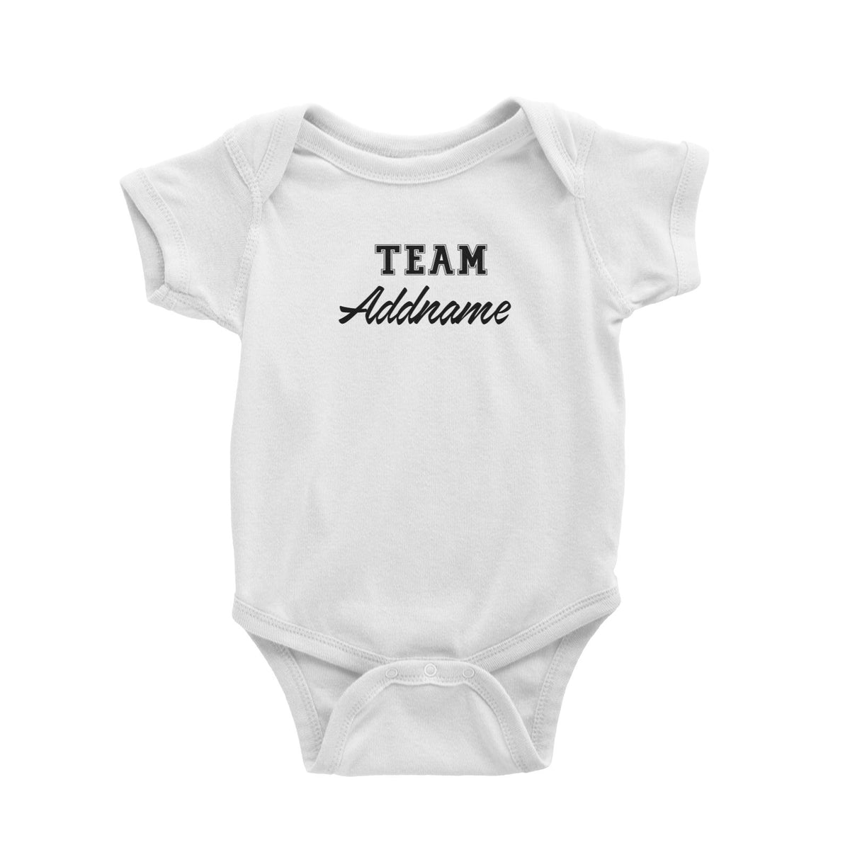 Team Family Addname Baby Romper