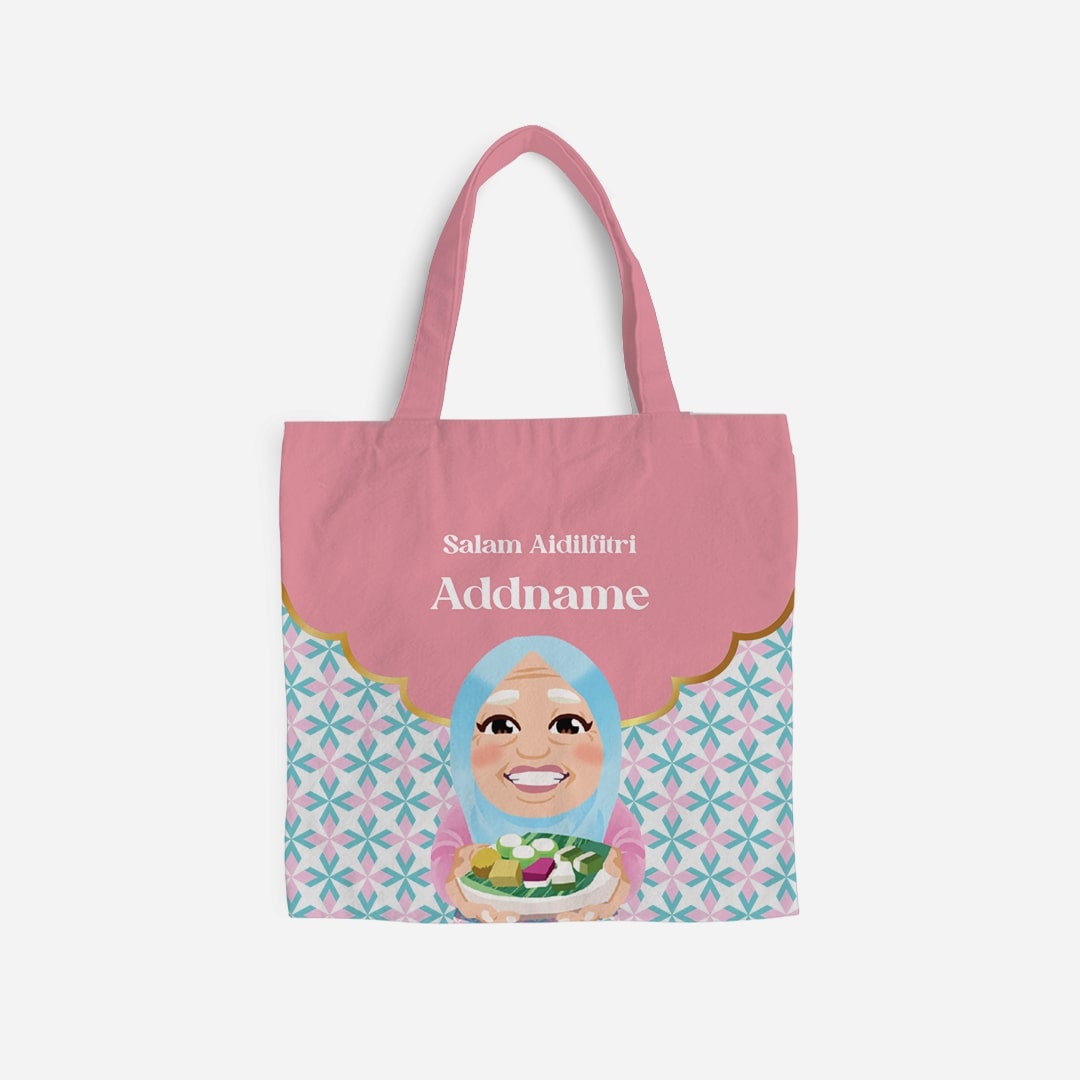 Seindah Lebaran Full Print Canvas Bag - Opah