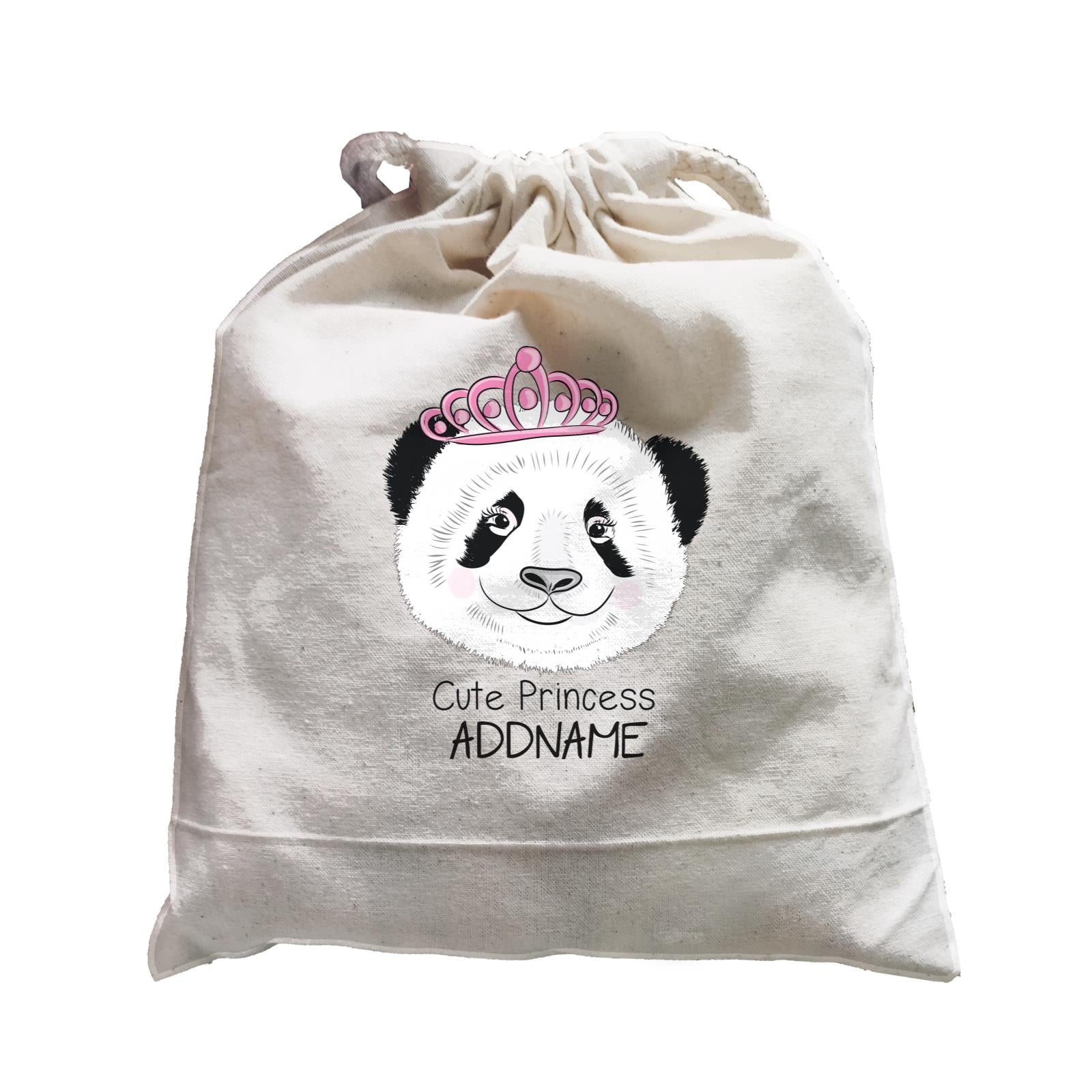 Cool Vibrant Series Cute Princess Panda Addname Satchel