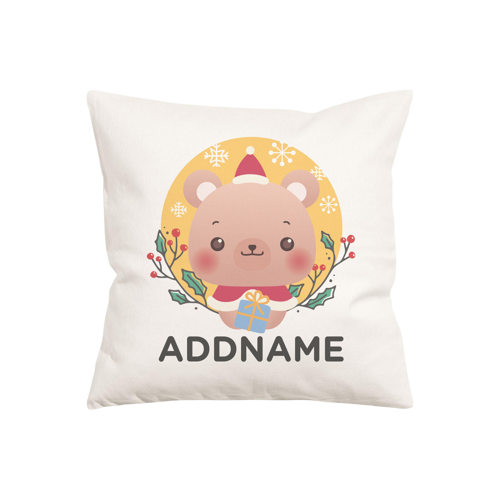 Christmas Cute Animal Series Cute Bear Cushion