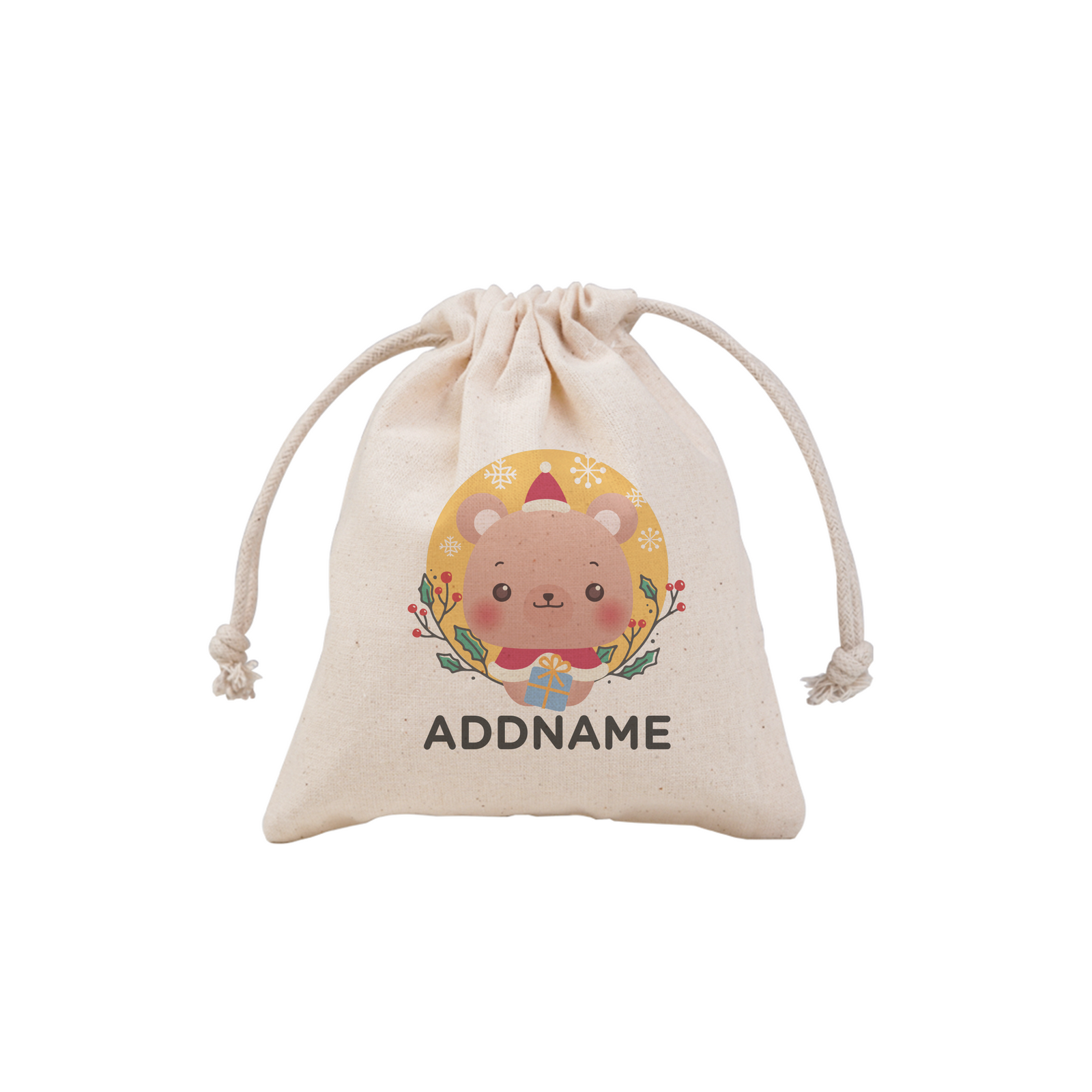 Christmas Cute Animal Series Cute Bear Mini Pouch