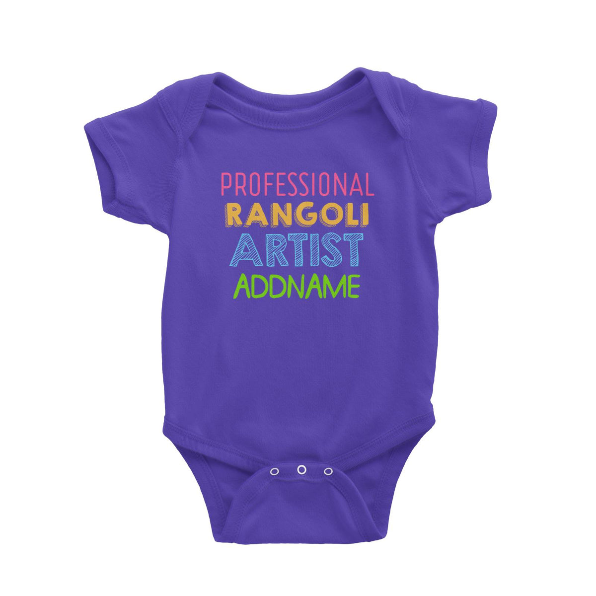 Professional Rangoli Artist Addname Baby Romper