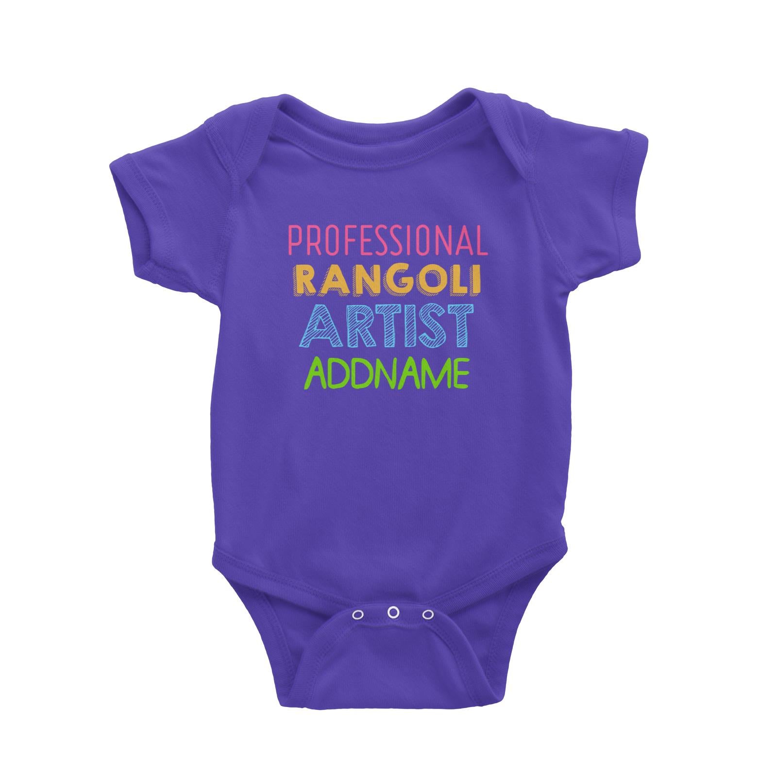 Professional Rangoli Artist Addname Baby Romper