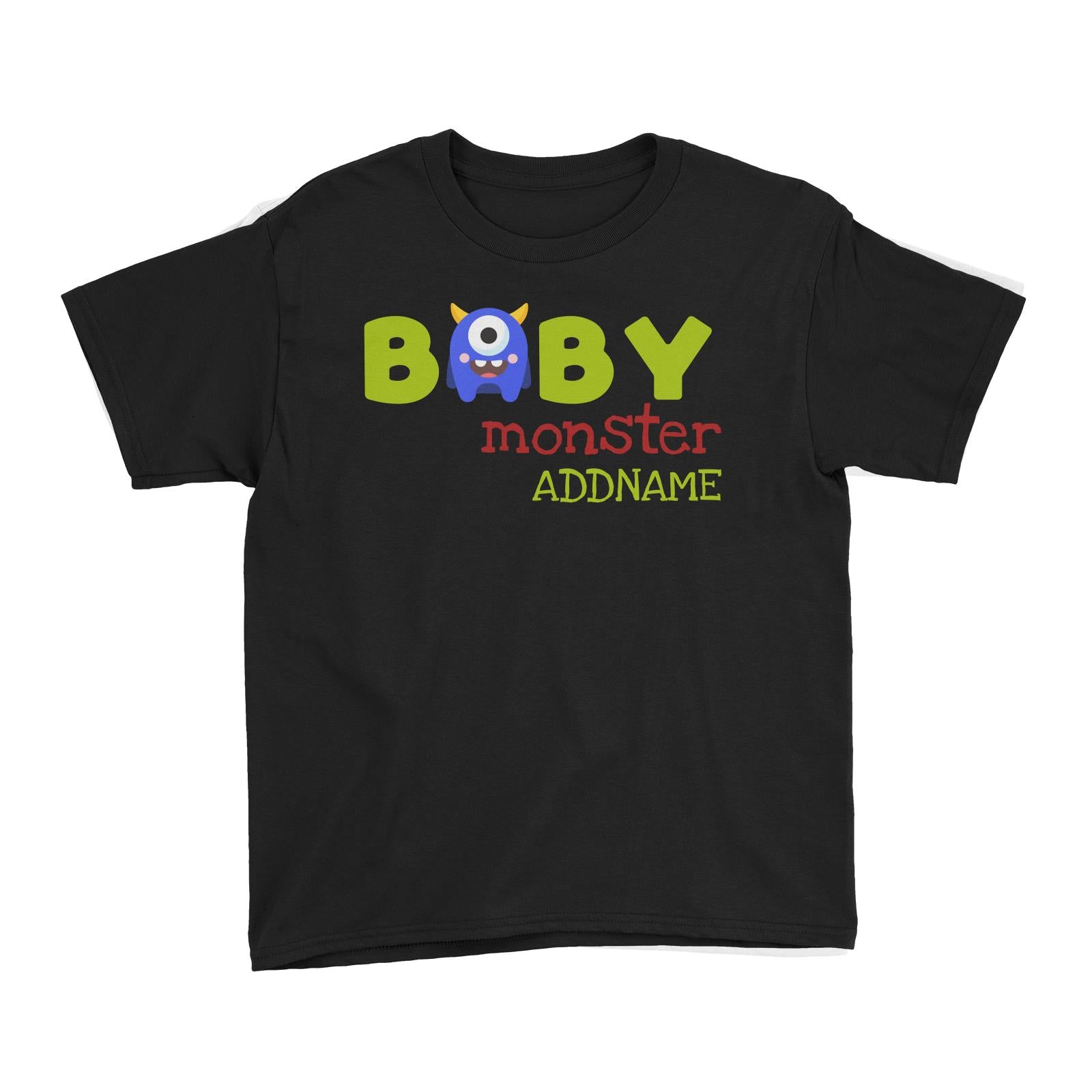 Blue Baby Monster Addname Kid's T-Shirt