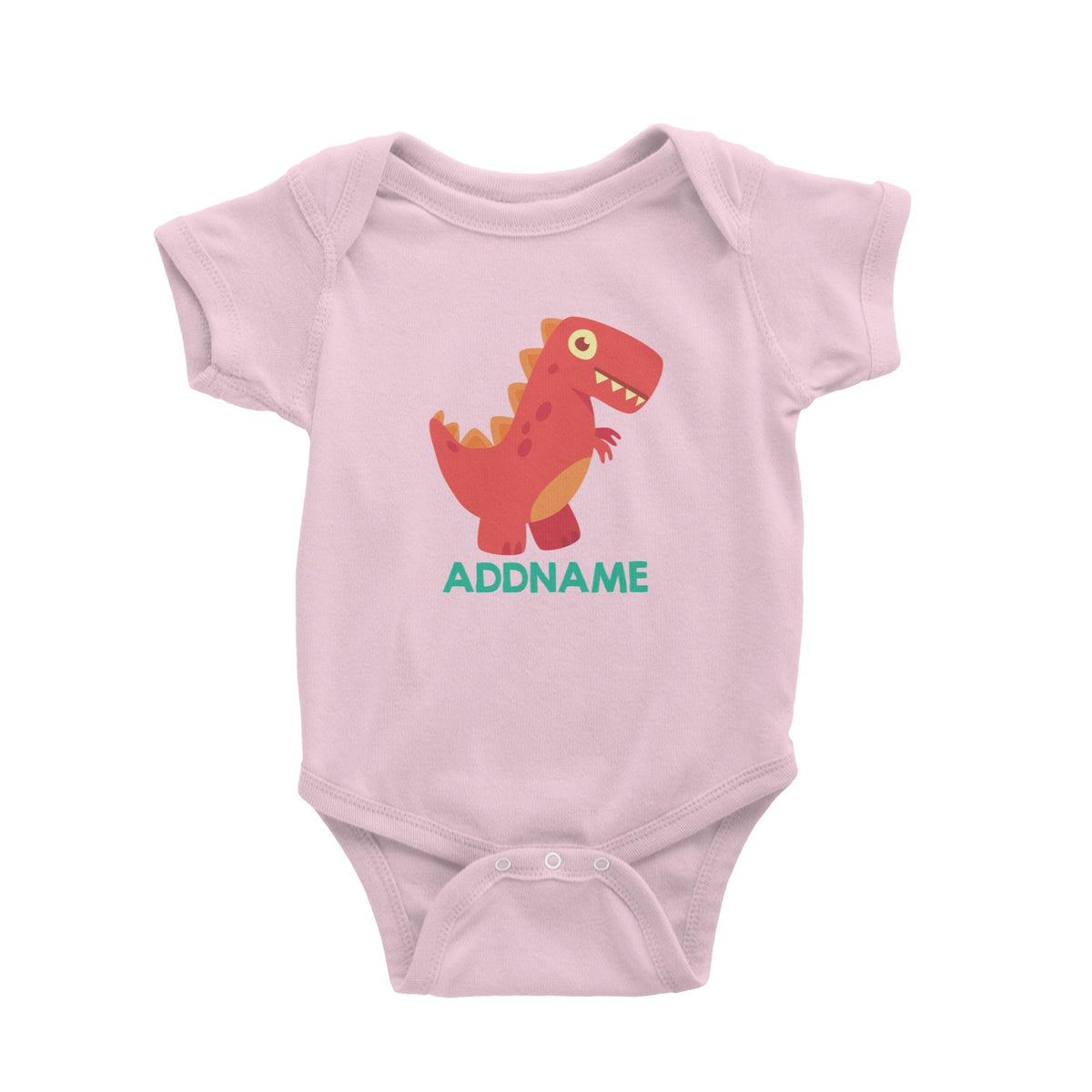 Cute T-Rex Dinosaur Personalizable Design Baby Romper