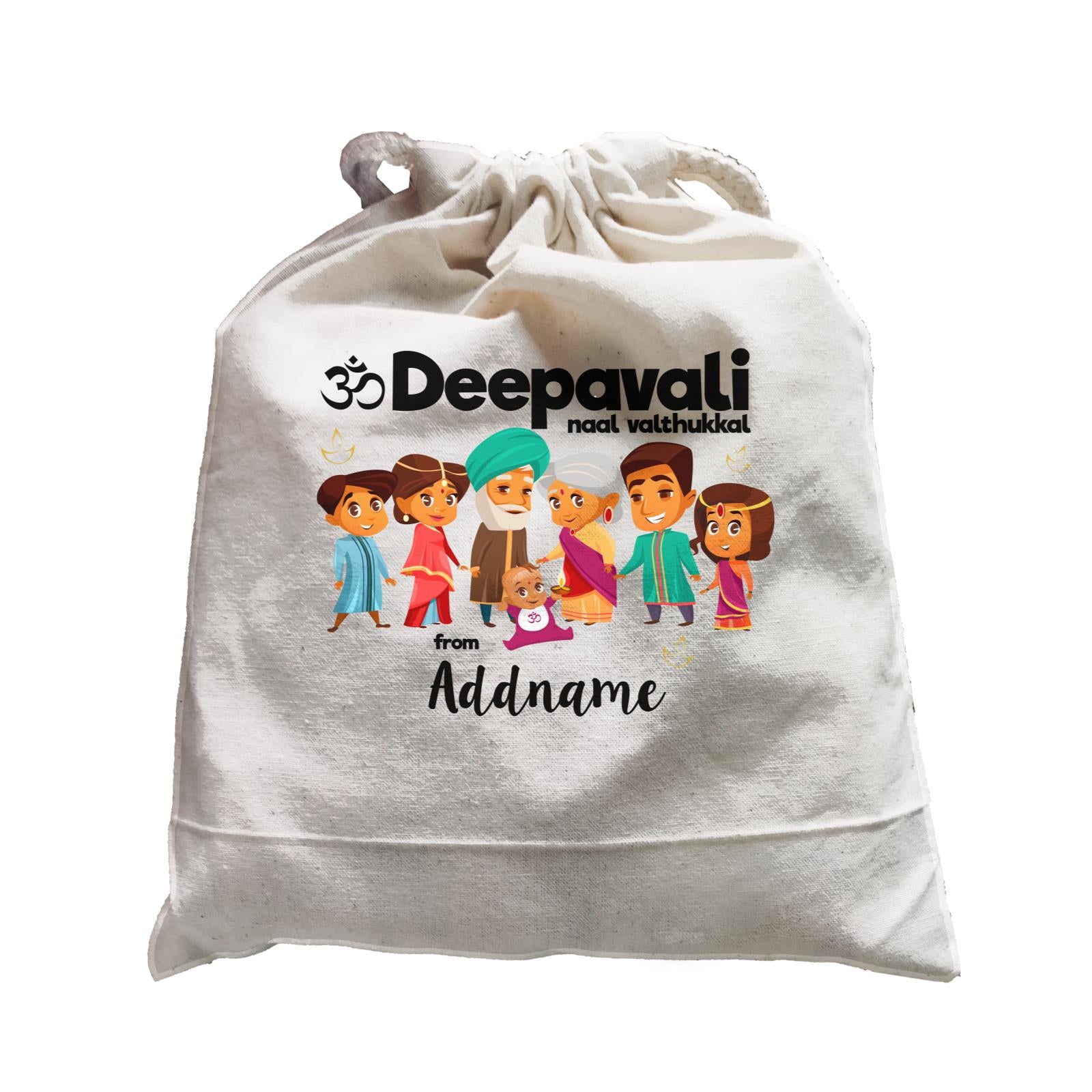 Cute Family Extended OM Deepavali From Addname Satchel
