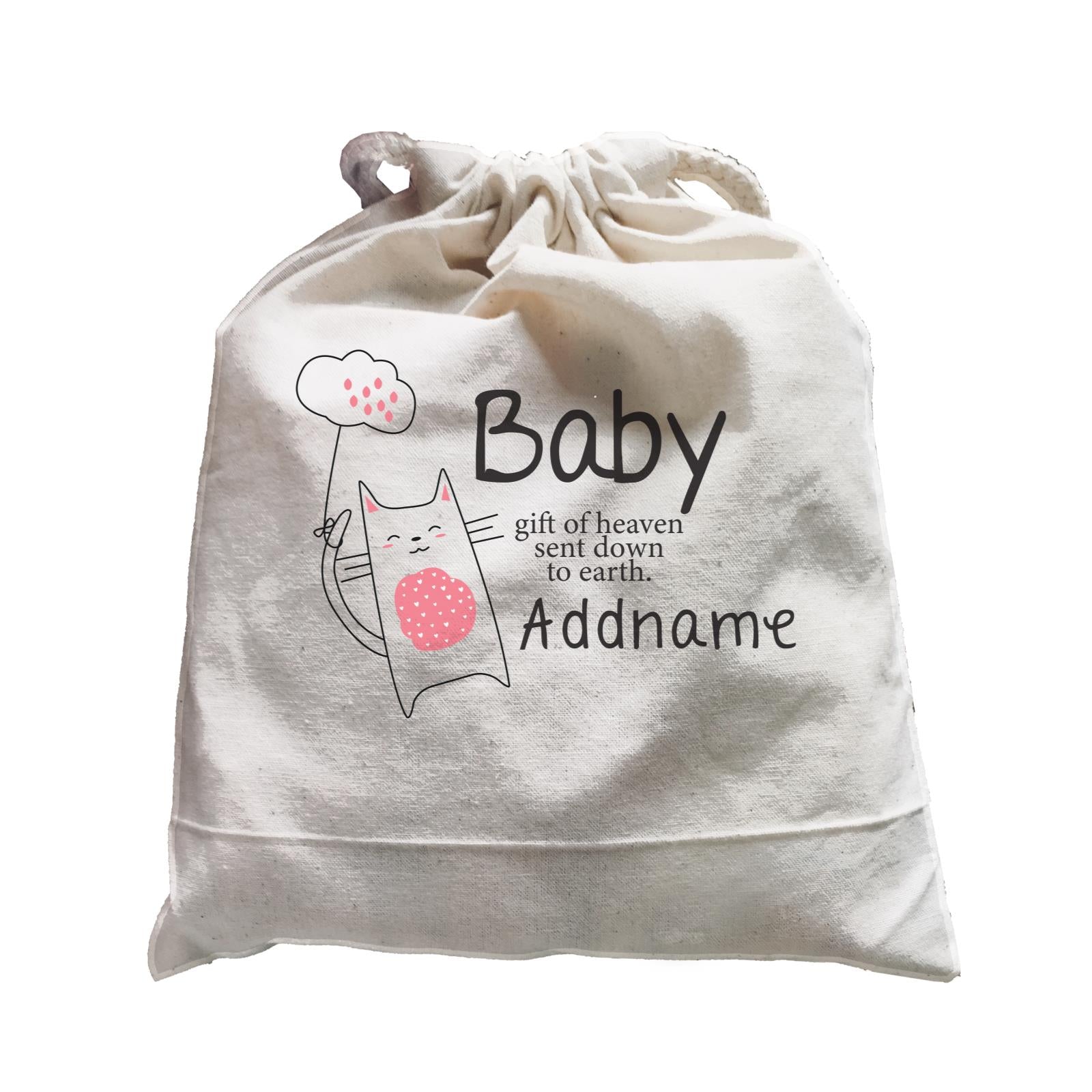 Cute Animals and Friends Series 2 Cat Baby Gift of Heaven sent down to earth Addname Satchel