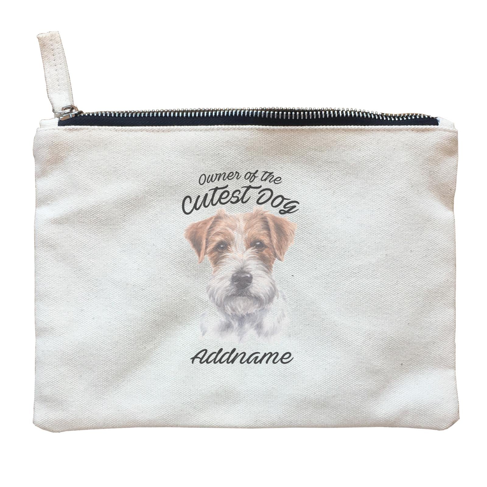Watercolor Dog Owner Of The Cutest Dog Jack Russell Long Hair Addname Zipper Pouch