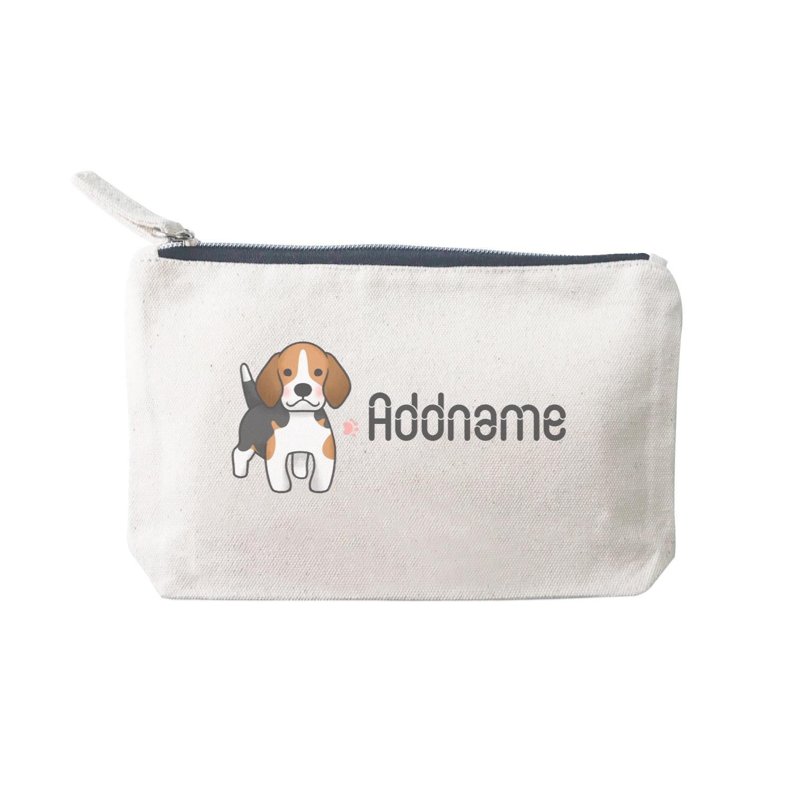 Cute Hand Drawn Style Beagle Addname SP Stationery Pouch 2