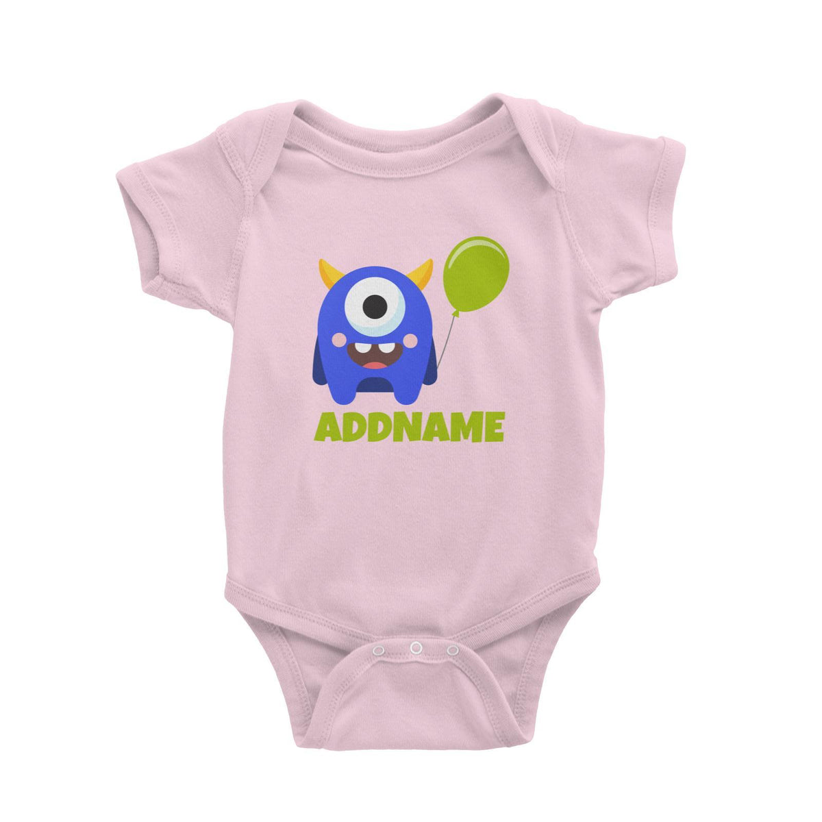 Blue Monster Birthday Theme Addname Baby Romper