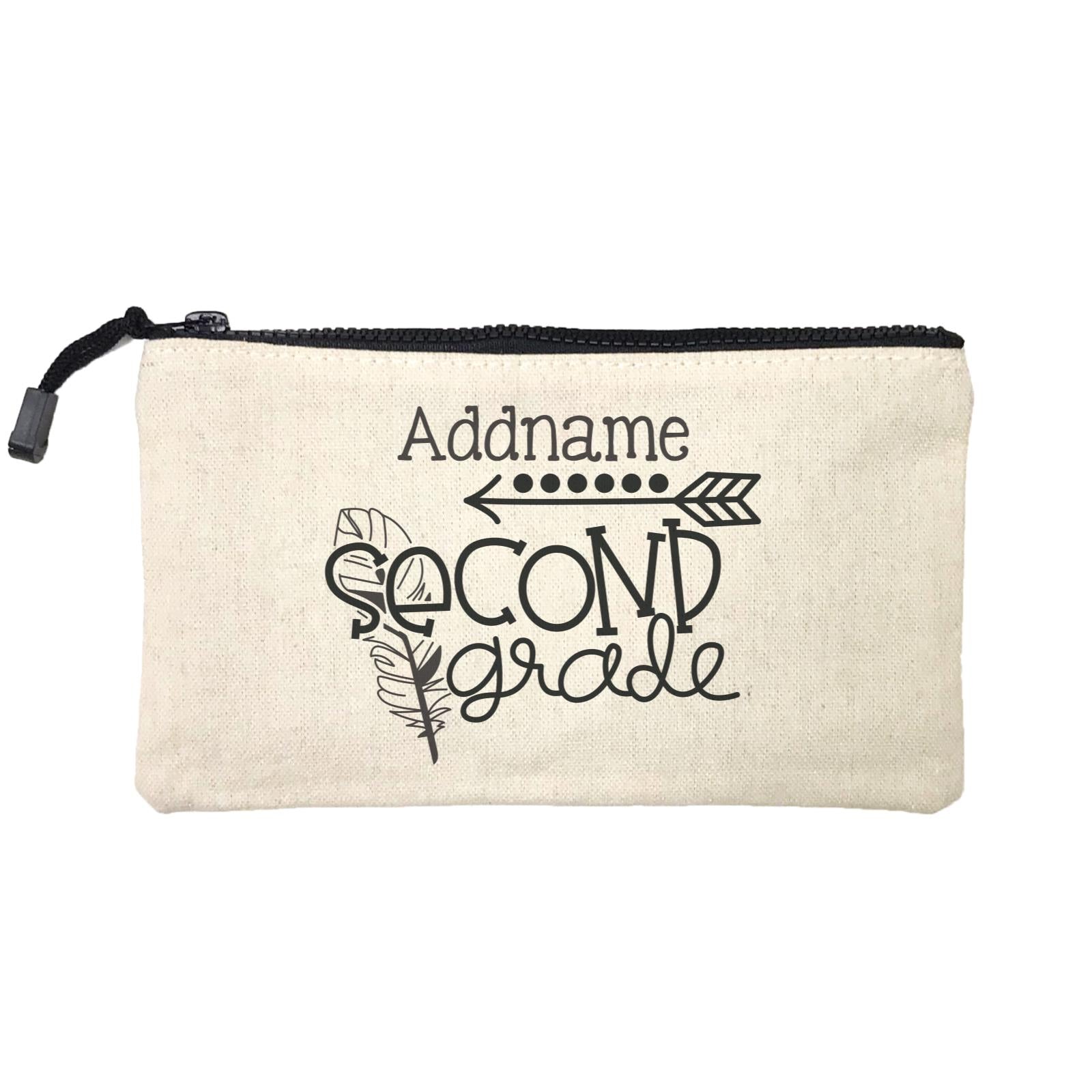 Graduation Series Second Grade with Feather Mini Accessories Stationery Pouch
