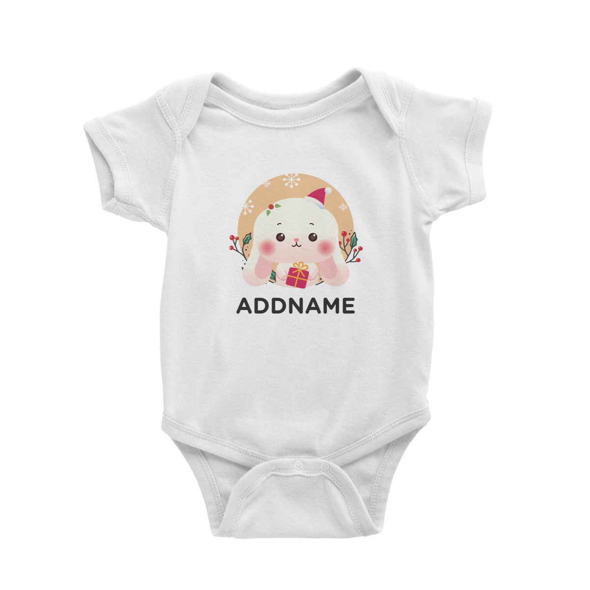 Christmas Cute Animal Series Cute Rabbit Baby Romper