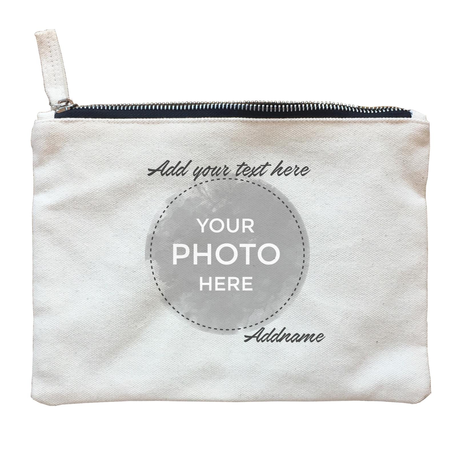 Custom Your Own Watercolor Design Addname Zipper Pouch