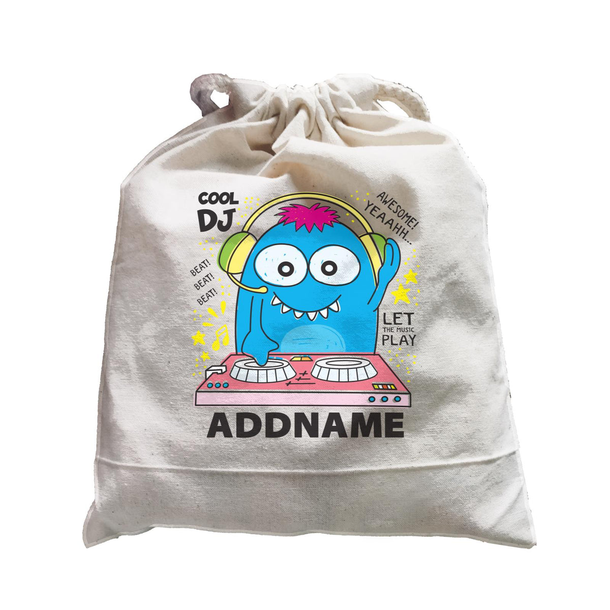 Cool Cute Monster Cool DJ Monster Addname Satchel
