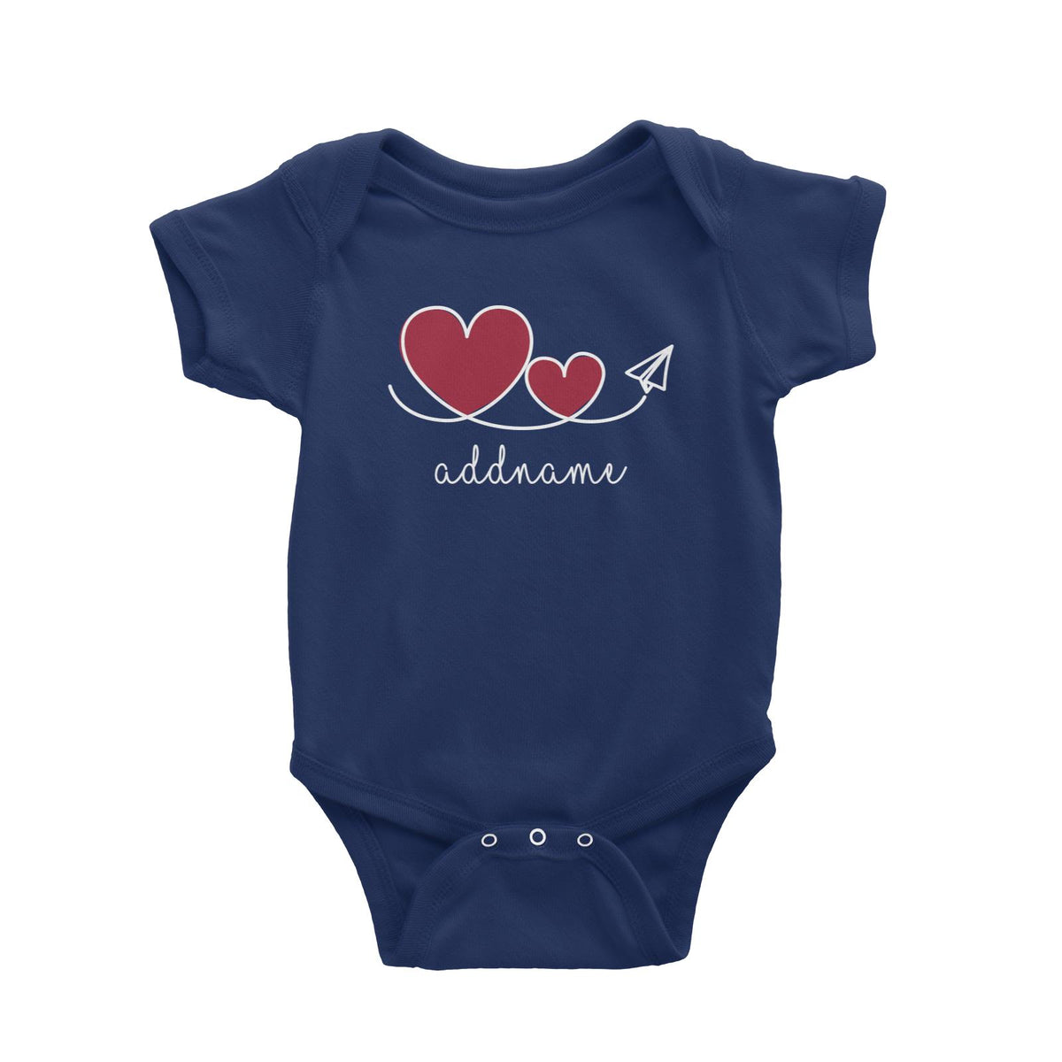 Love Paper Plane Baby Romper