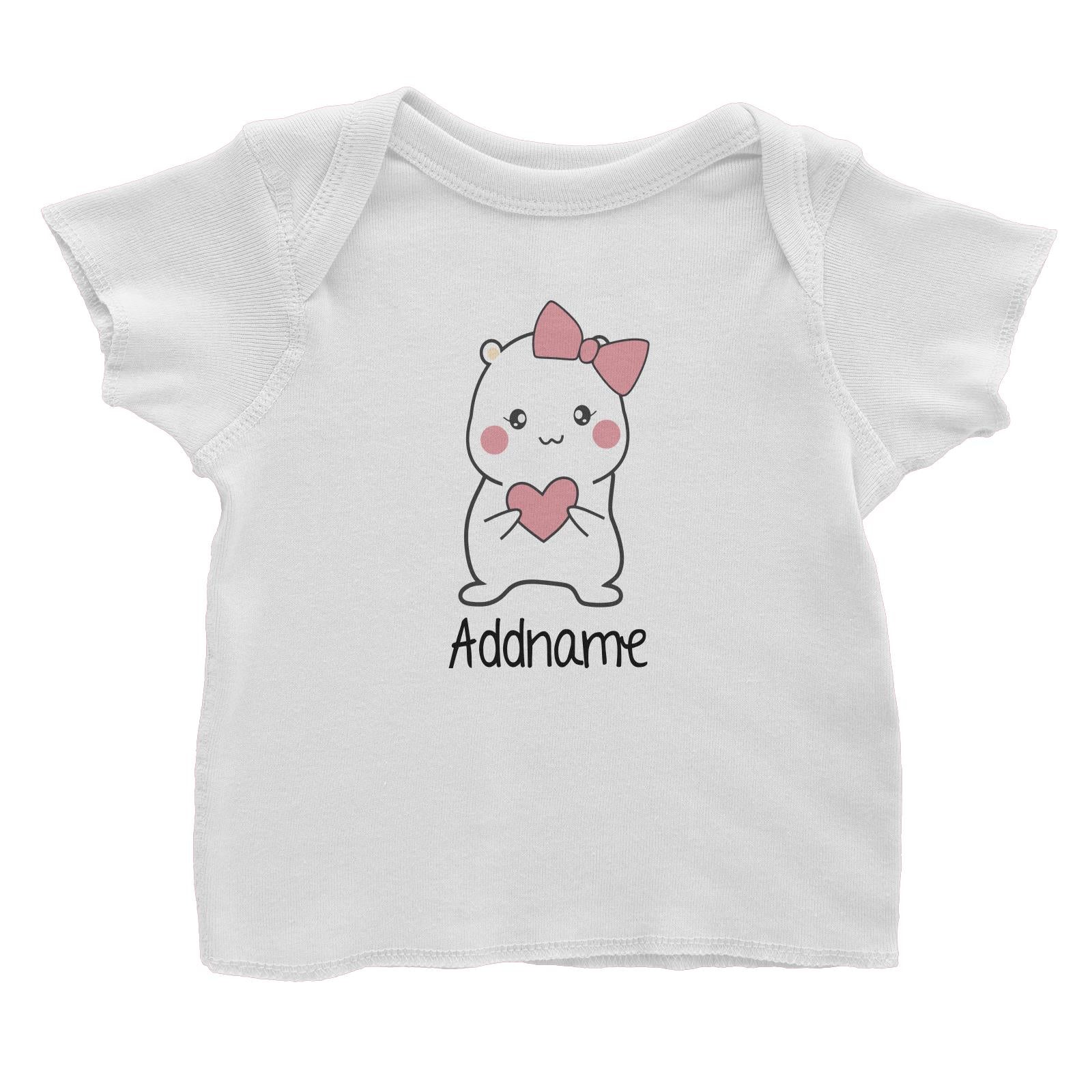Cute Hamster Mommy Addname Baby T-Shirt