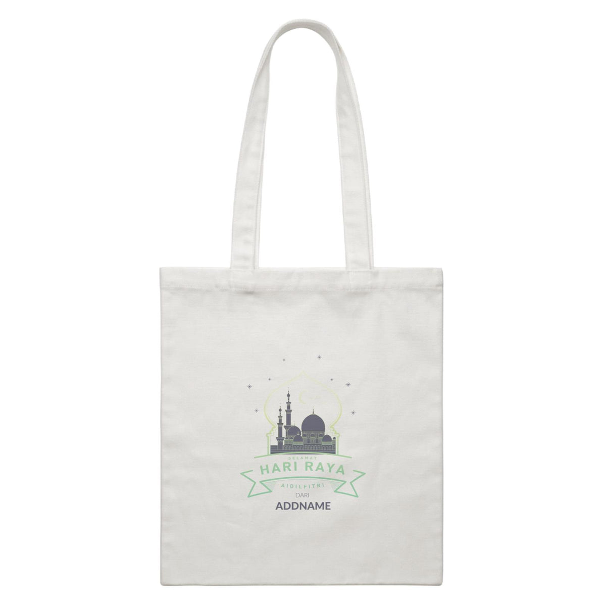 Hari Raya Aidilfitri Dari White Canvas Bag
