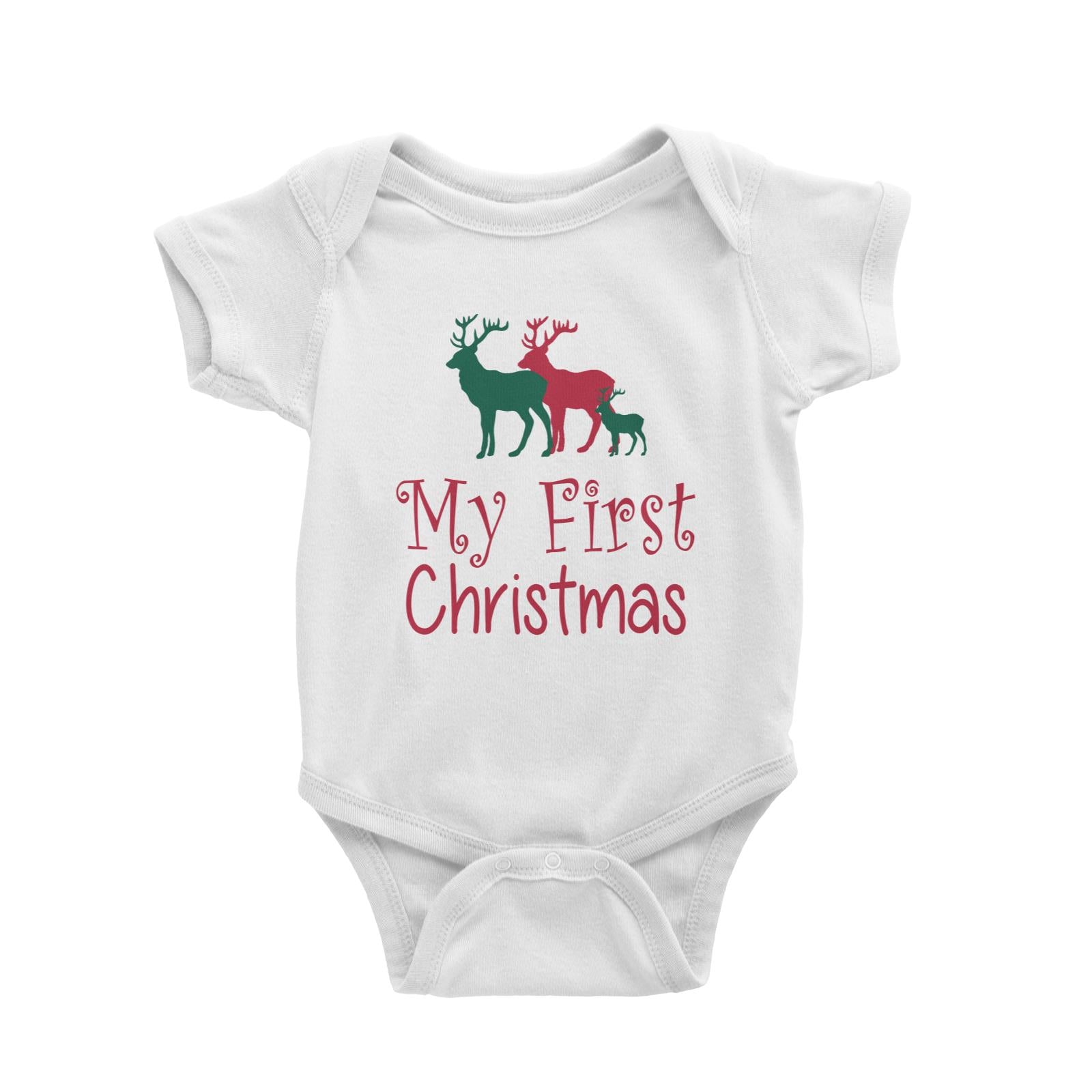 My First Christmas Unisex Baby Romper