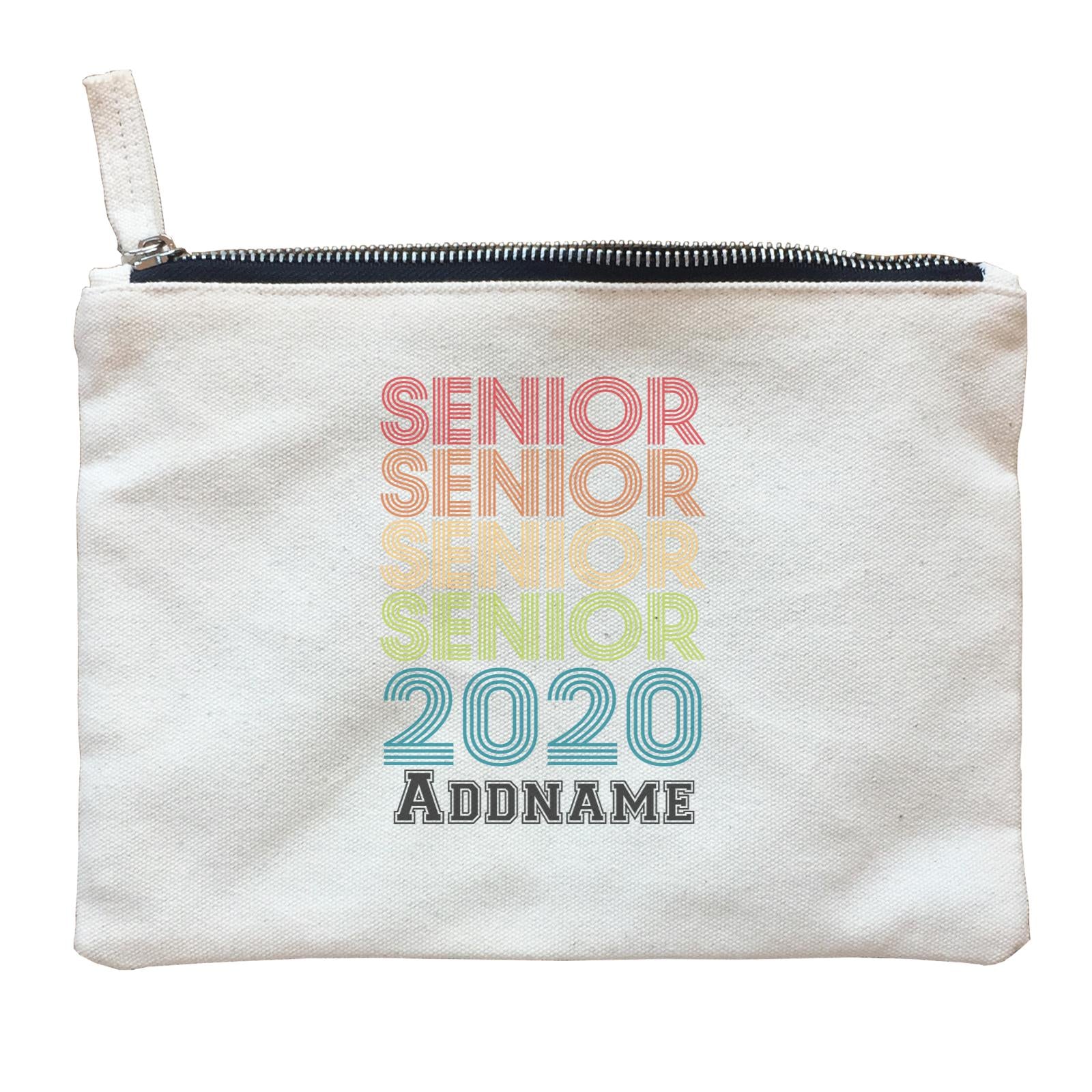 Graduation Series Senior in Rainbow Colors Zipper Pouch