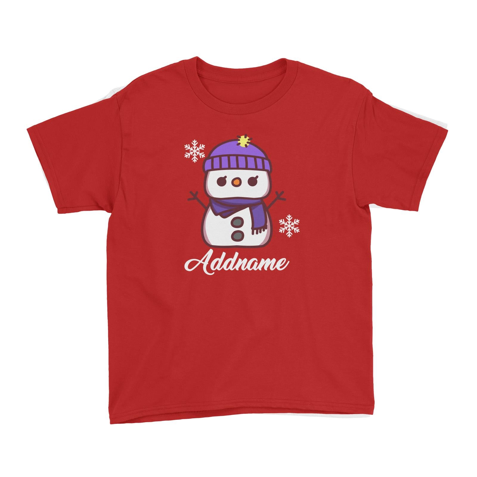 Xmas Mama Snowman Kid's T-Shirt