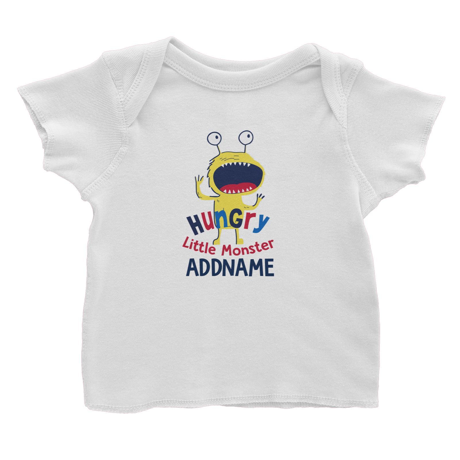 Cool Vibrant Series Hungry Little Monster Addname Baby T-Shirt