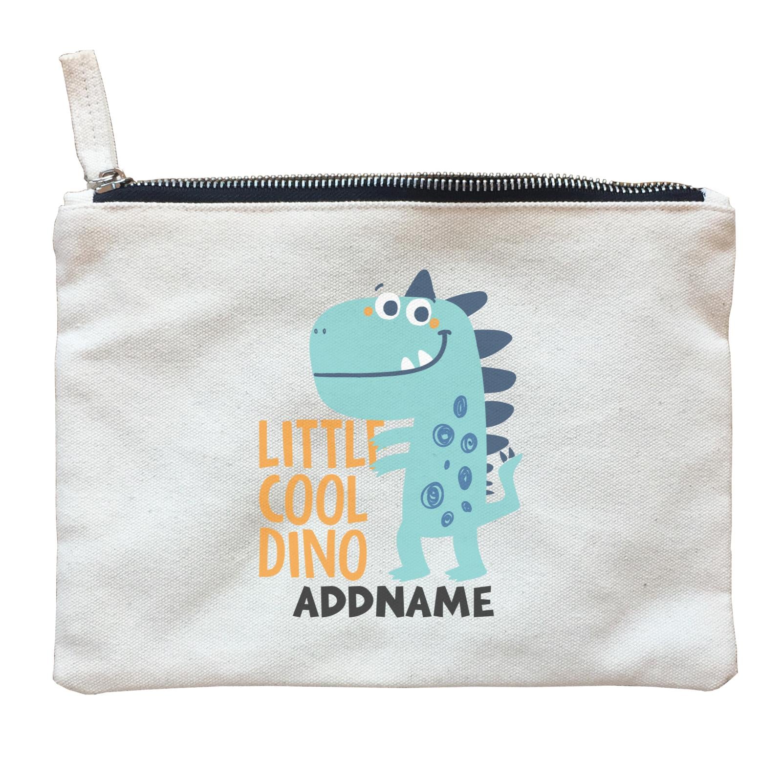 Little Cool Dino Addname Bag Zipper Pouch