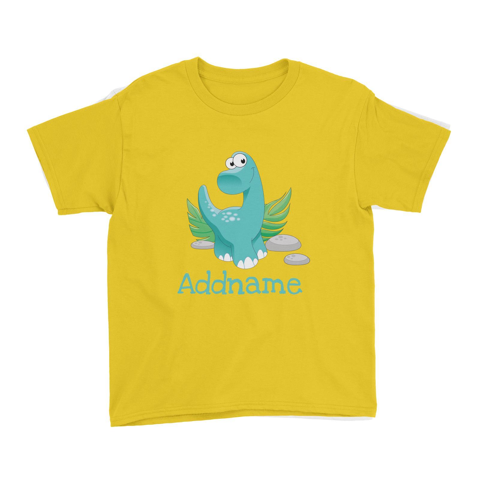 Dinosaurs Long Neck Addname Kid's T-Shirt