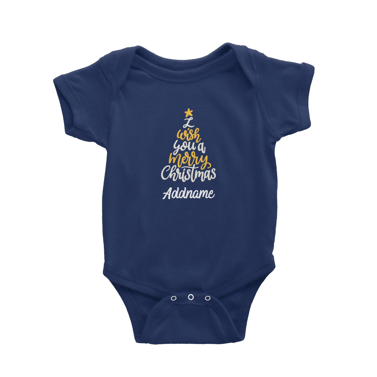 Christmas Series I Wish You A Merry Christmas Tree Baby Romper