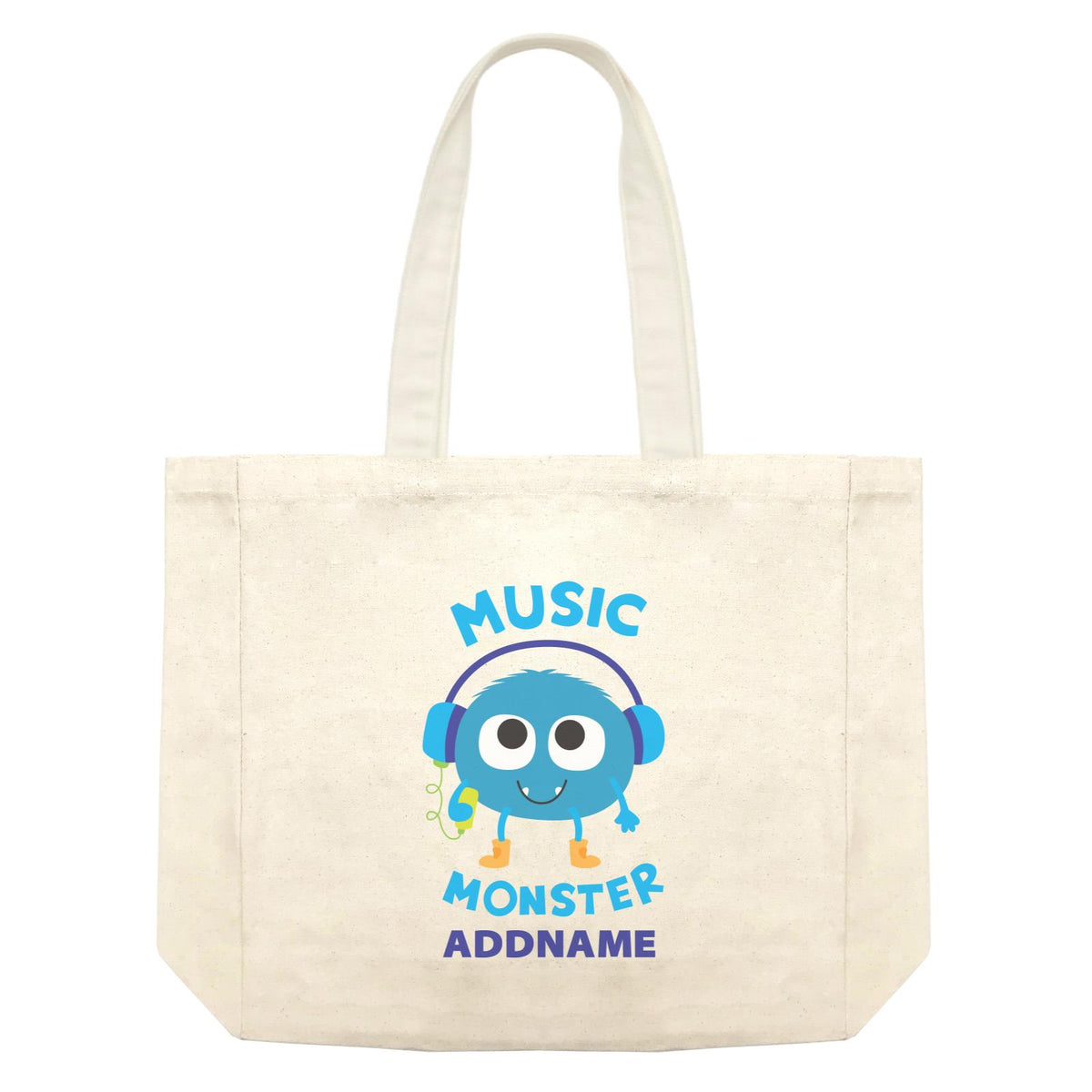 Cool Cute Monster Music Monster Addname Shopping Bag