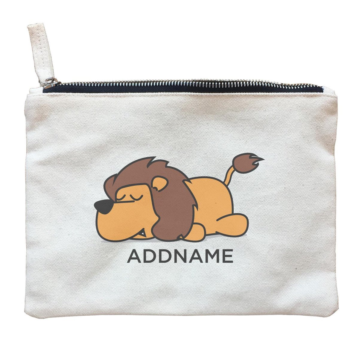 Lazy Lion Addname Zipper Pouch