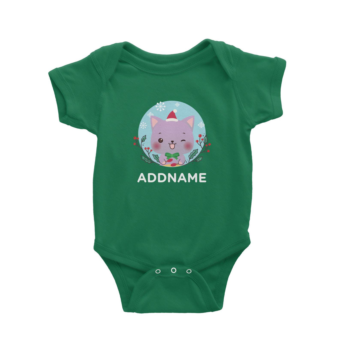 Christmas Cute Animal Series Cute Cat Baby Romper