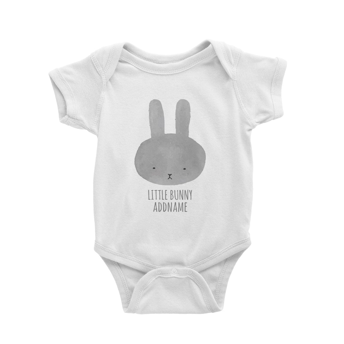 Little Bunny White Baby Romper