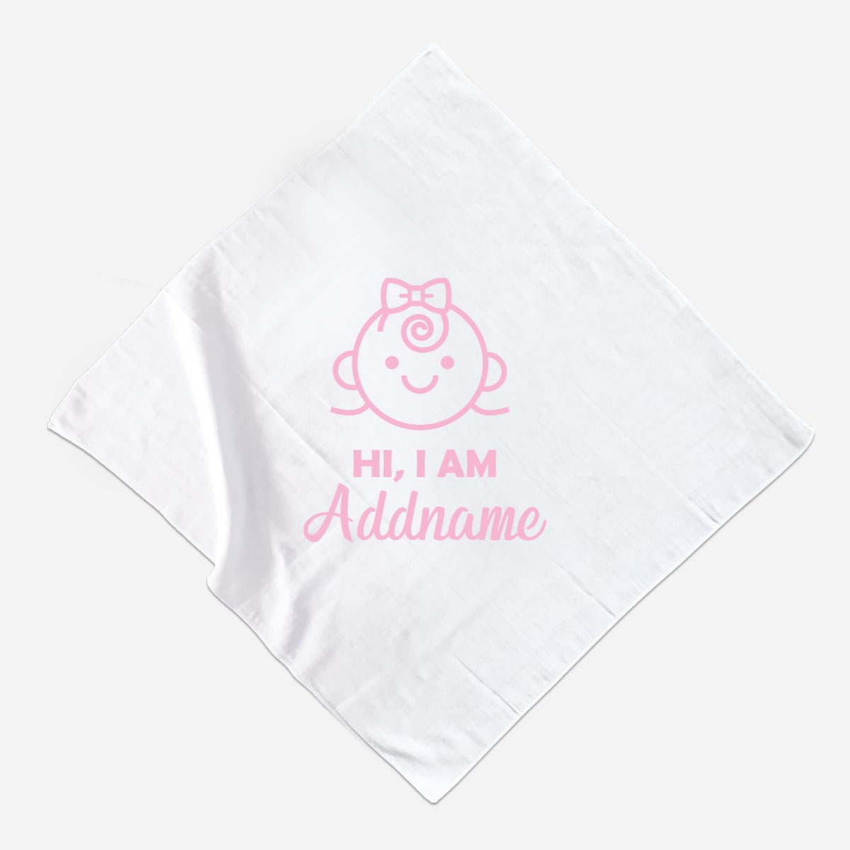 Dreamy Pink Muslin Square