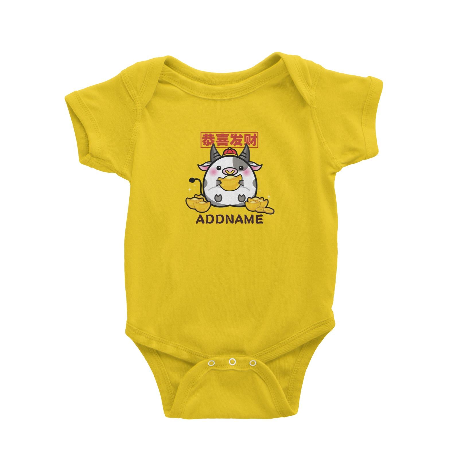 Ultra Cute Zodiac Series Cow Baby Romper