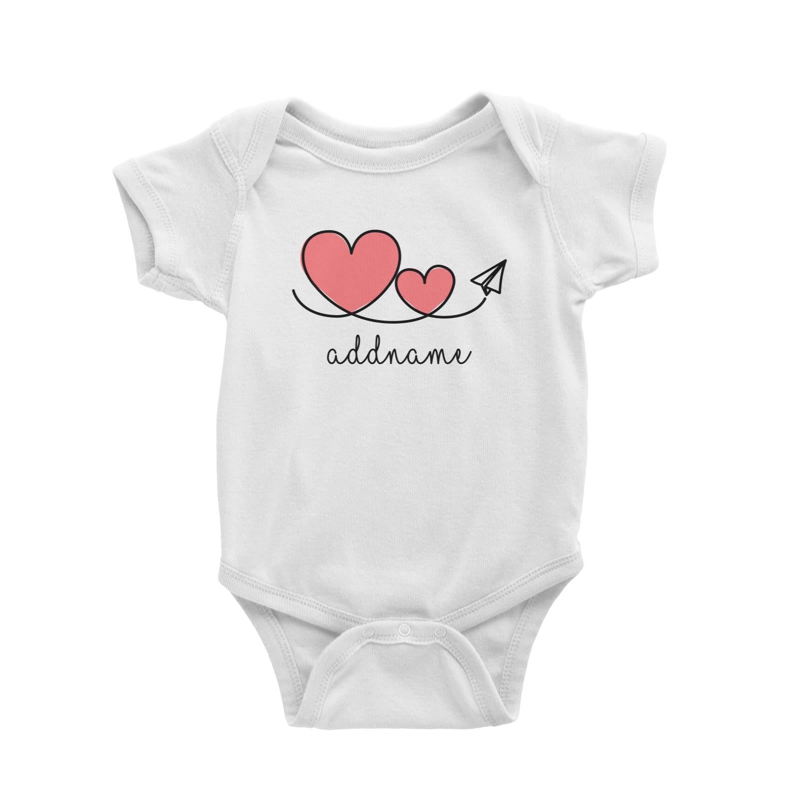 Love Paper Plane Baby Romper