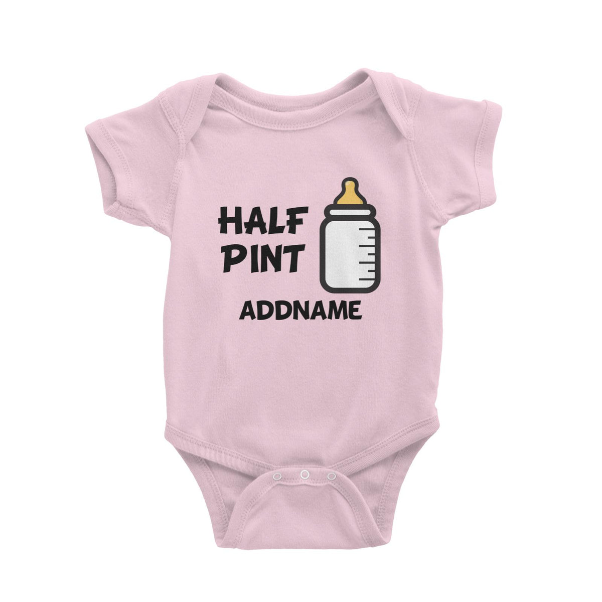 Drinking Buddies Half Pint of Milk Baby Romper