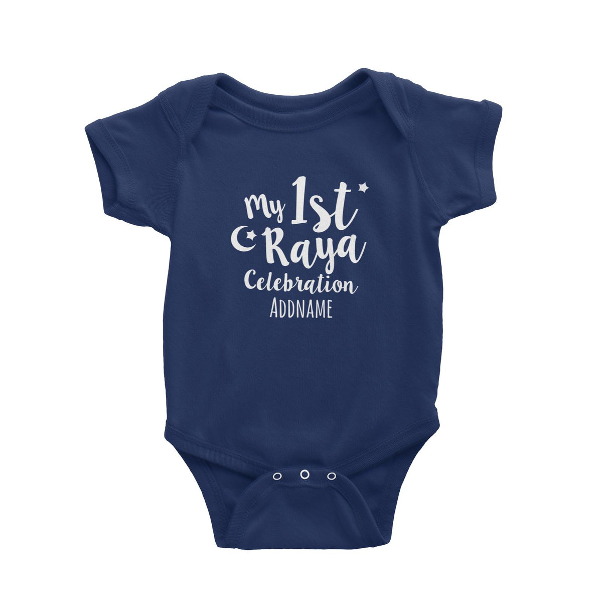 My 1st Raya Celebration Baby Romper  Personalizable Designs Raya Text
