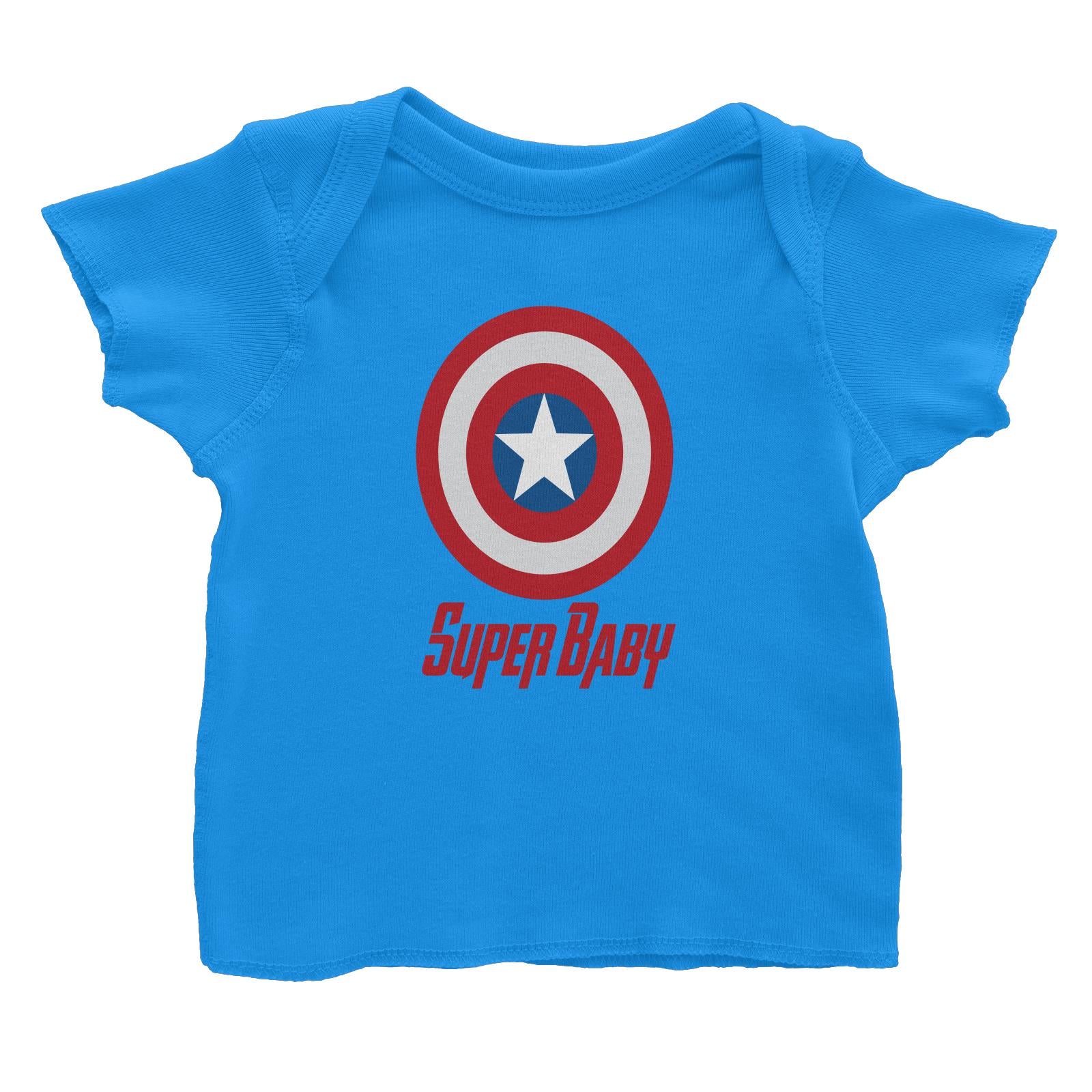 Superhero Shield Super Baby Baby T-Shirt  Matching Family