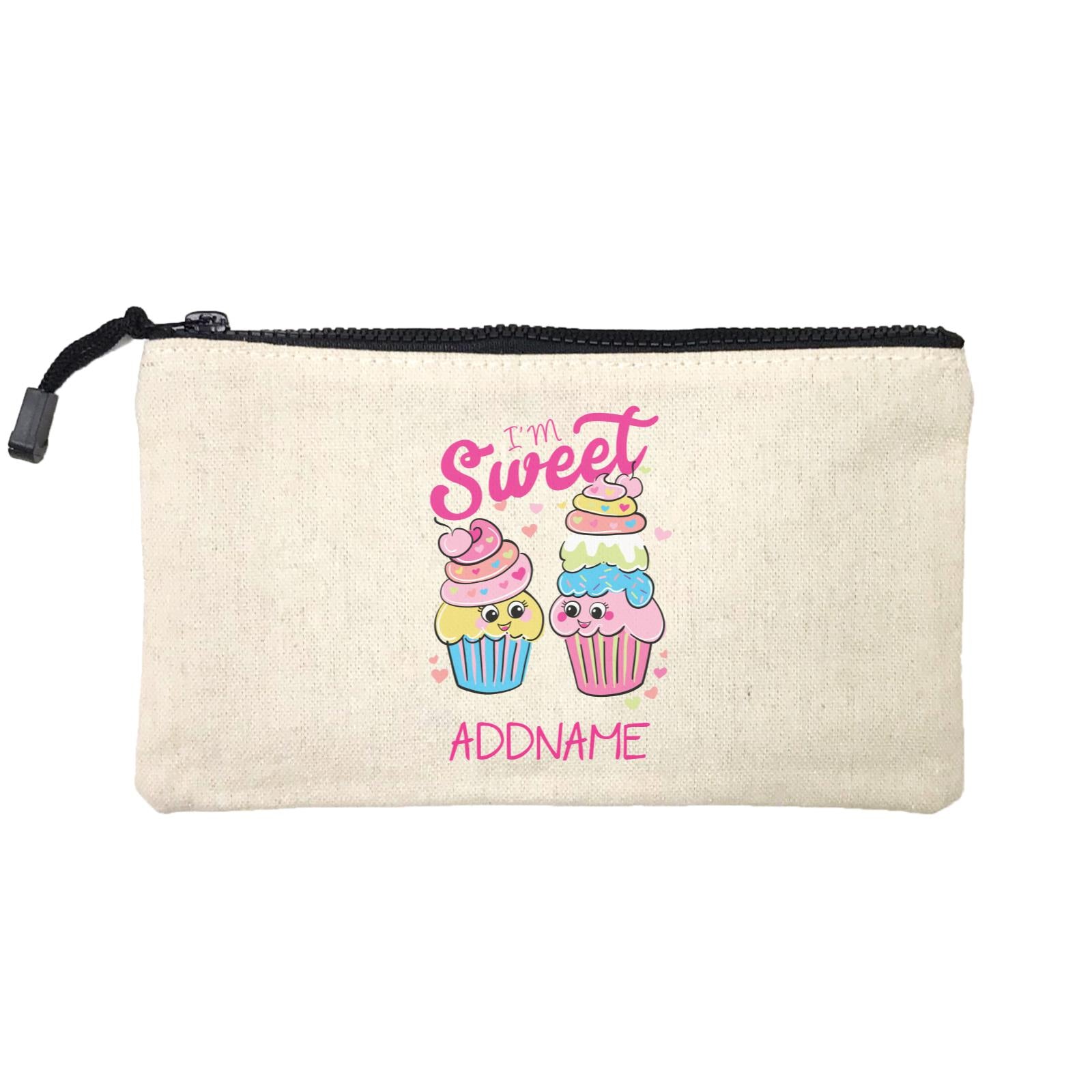Cool Vibrant Series I'm Sweet Cupcakes Addname Mini Accessories Stationery Pouch