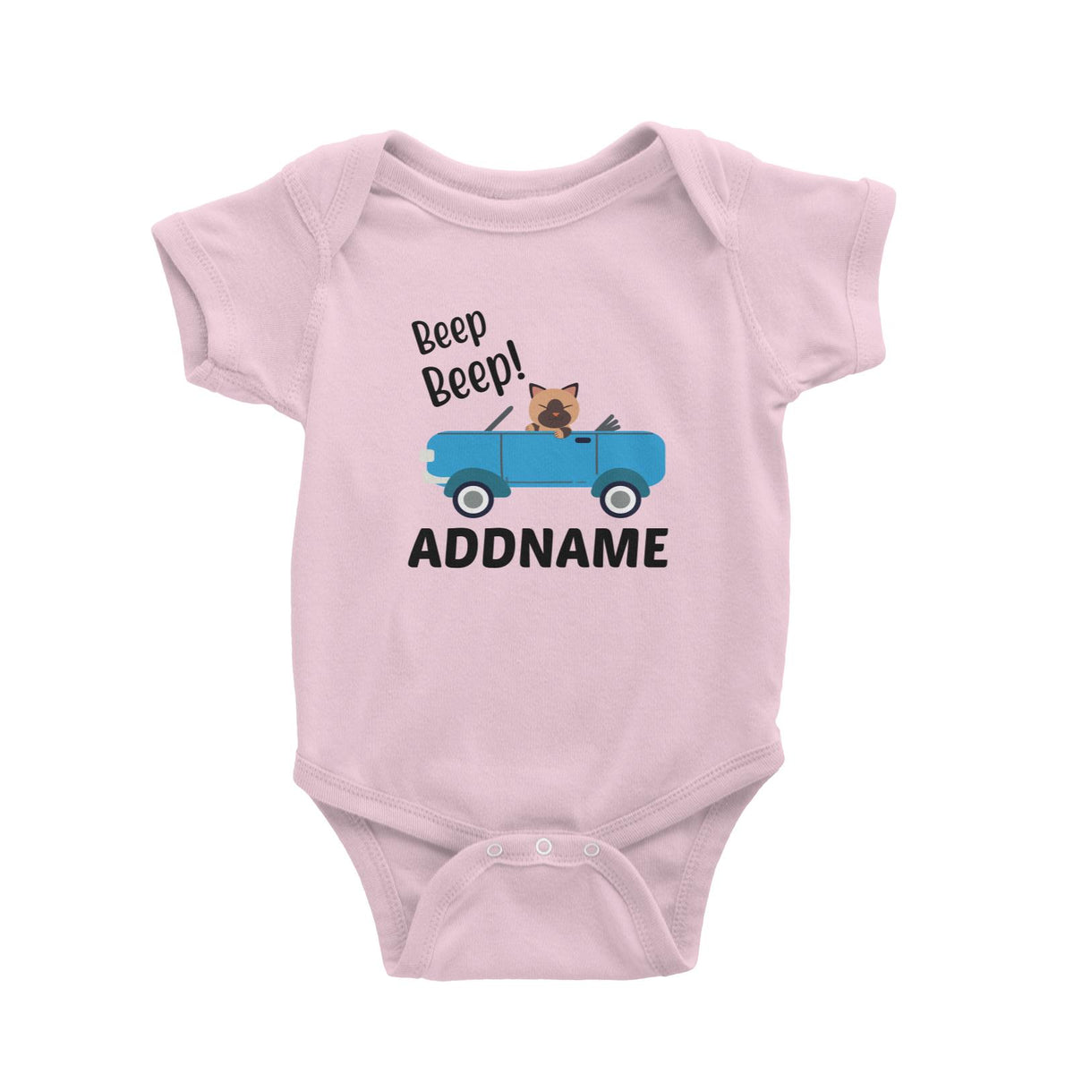 Beep Beep Addname Baby Romper