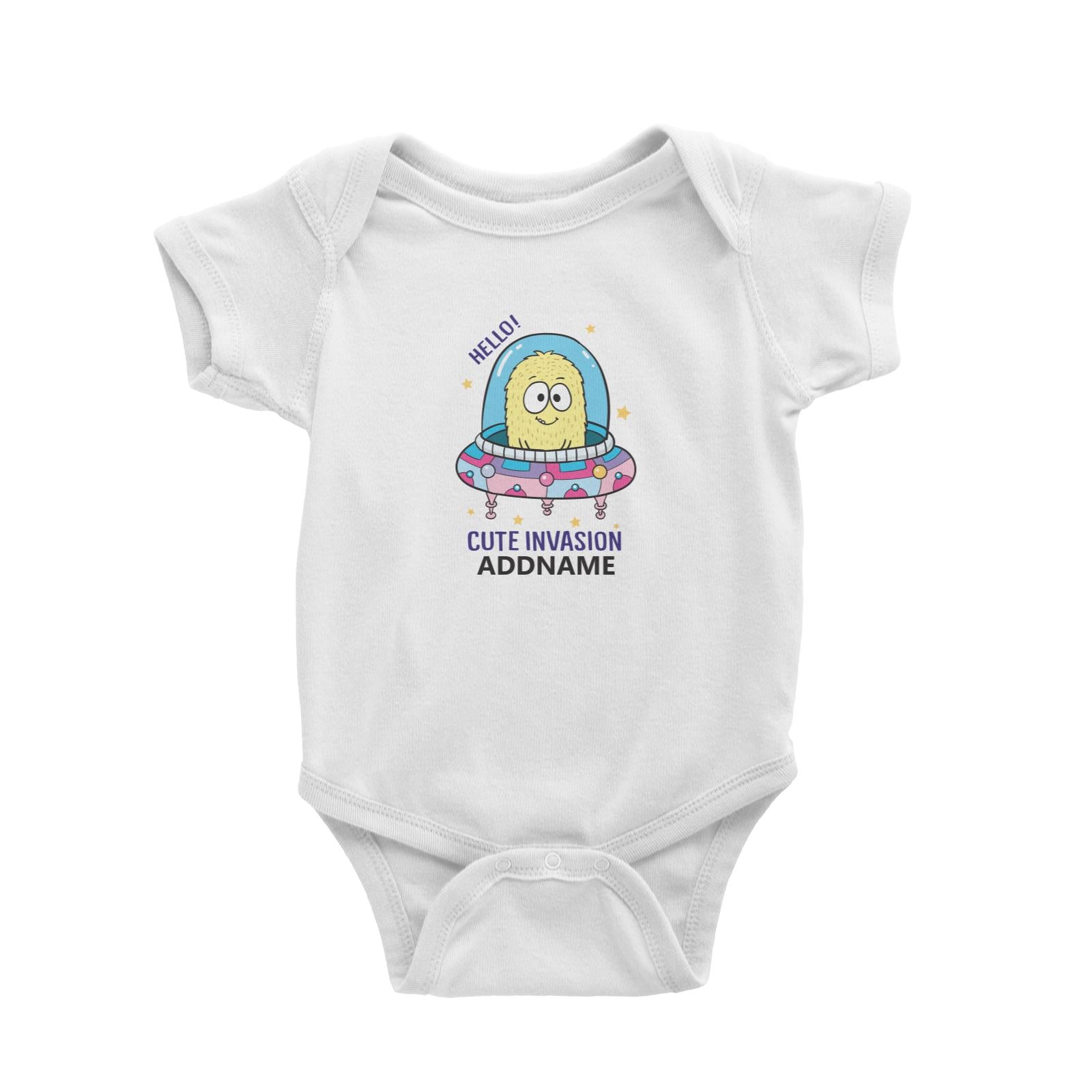 Cool Cute Monster Hello Cute Invasion Monster Addname Baby Romper