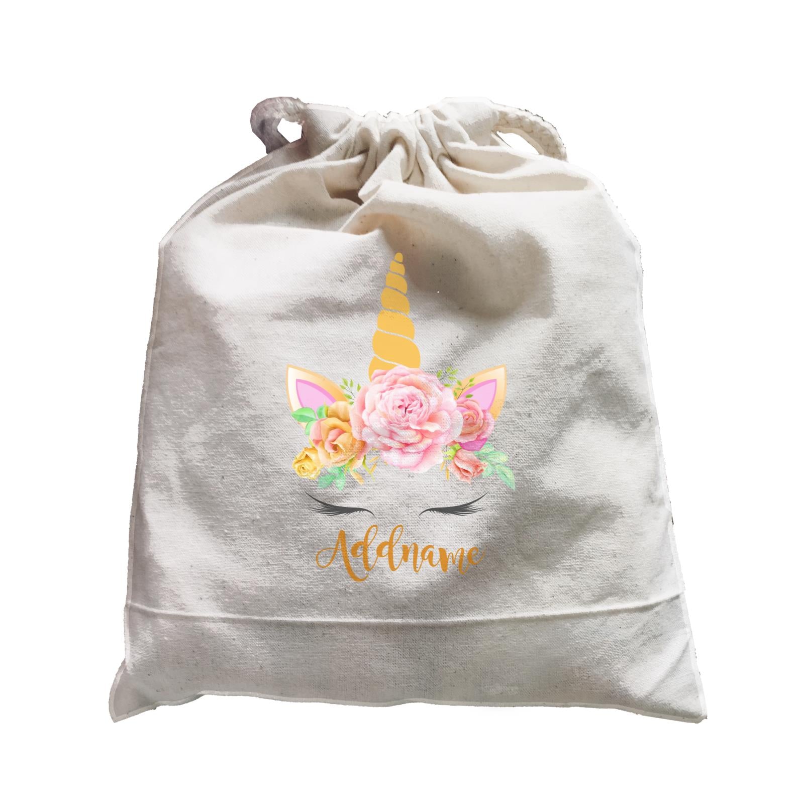 Sweet Rose Garland Unicorn Face Addname Satchel