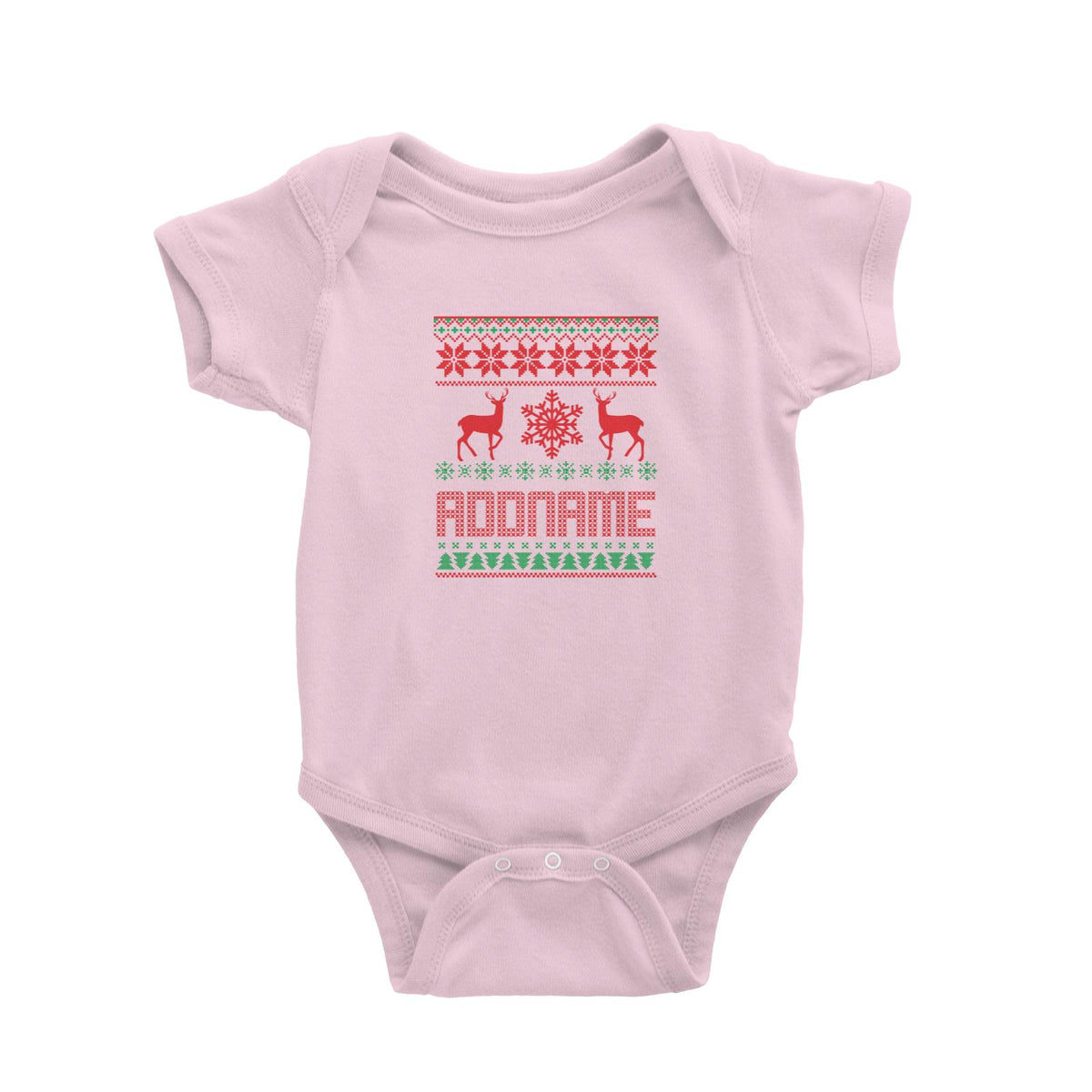 Christmas Series Sweater with Deer Baby Romper