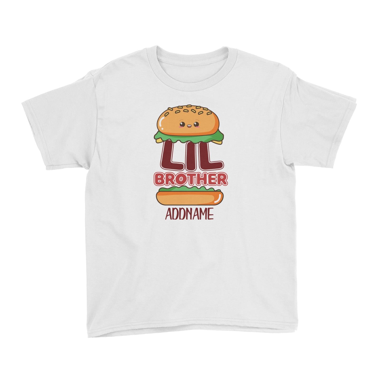 Cute Burger Little Brother Kid's T-Shirt