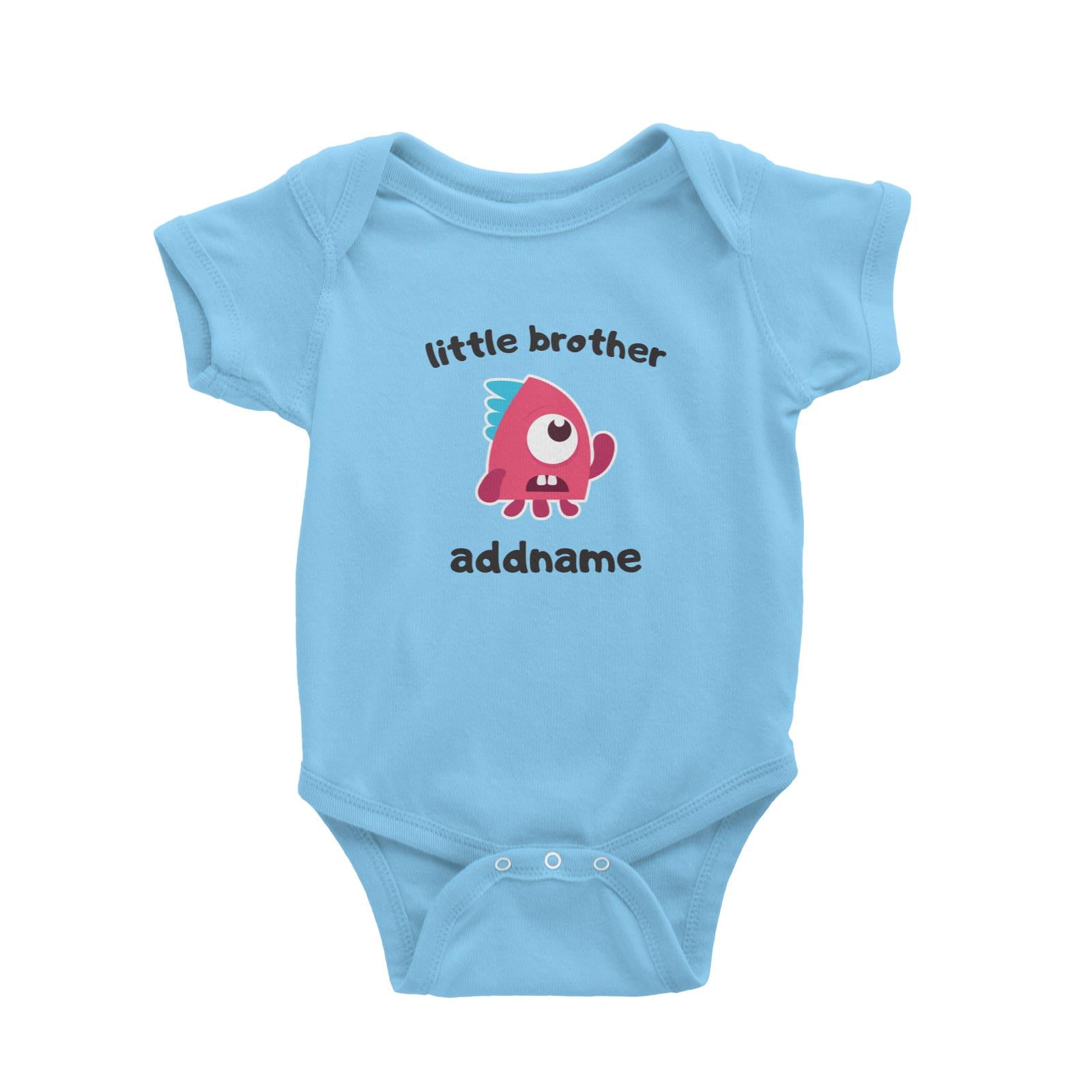 Cute Monster Little Brother Baby Romper