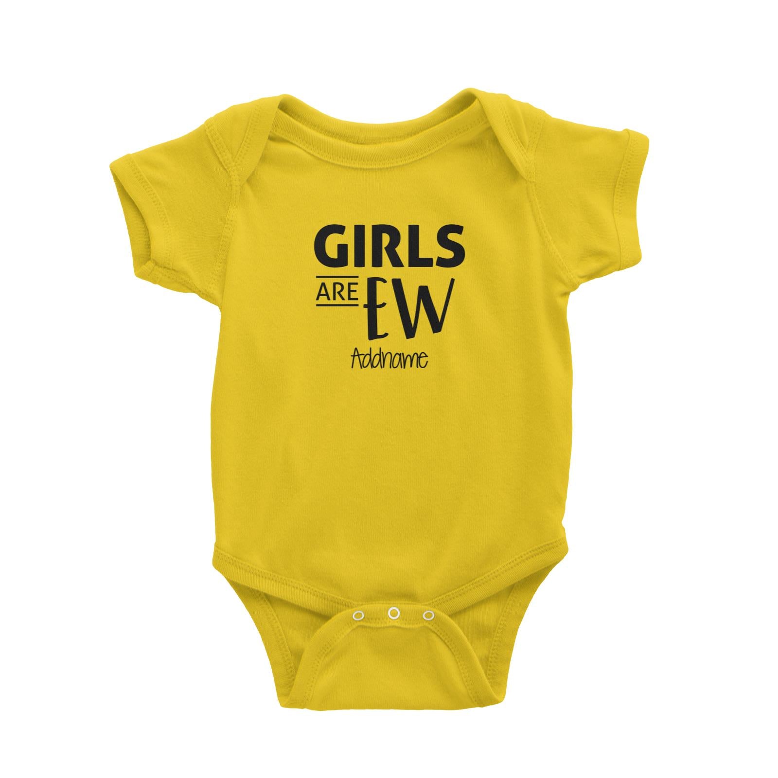 Girls Are Ew Addname Baby Romper